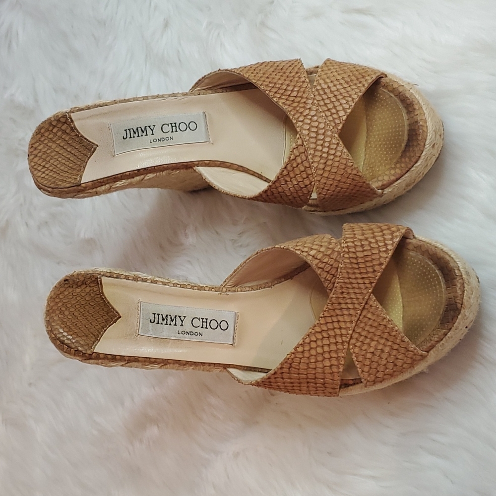 Jimmy Choo espadrilles sandals women size 40